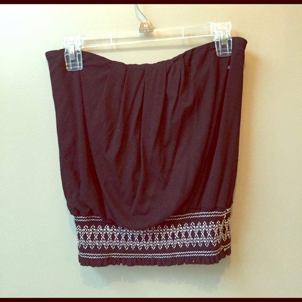 strapless loose casual shirt