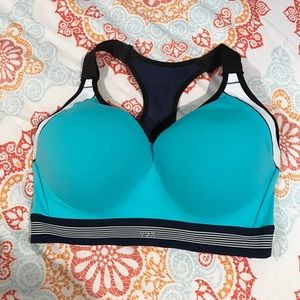 Blue Victoria secret sports bra