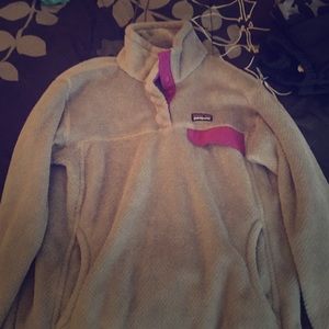 Patagonia grey and purple pull over