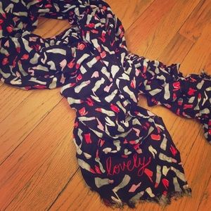 Kate Spade Lovely Lipstick scarf