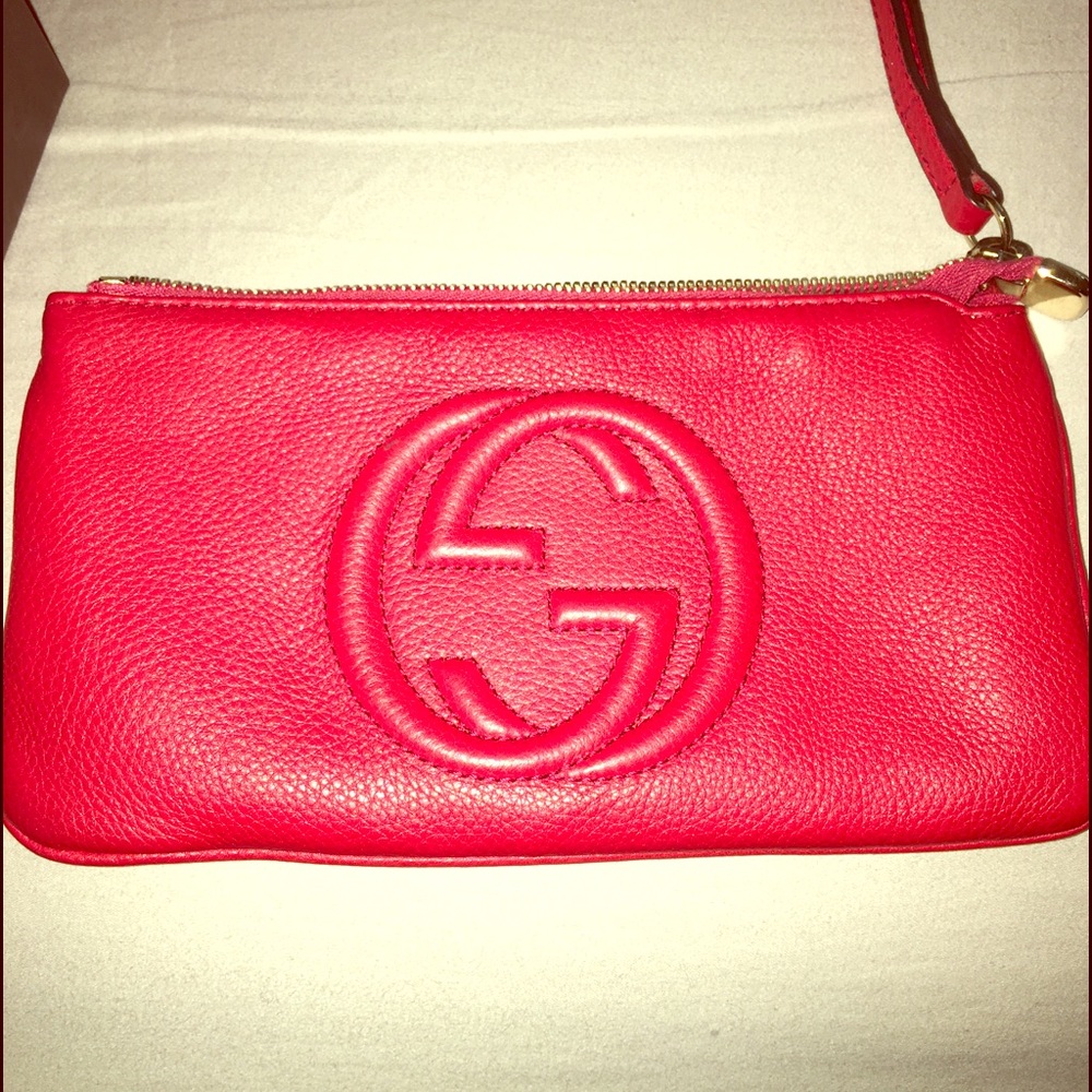 SOLD!!!!!  Gucci Soho RED Wristlet