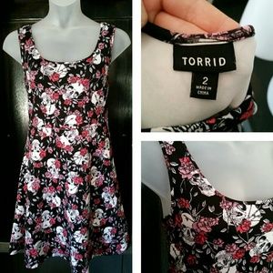 Sleeveless Flare Dress (Torrid Scuba Knit!)