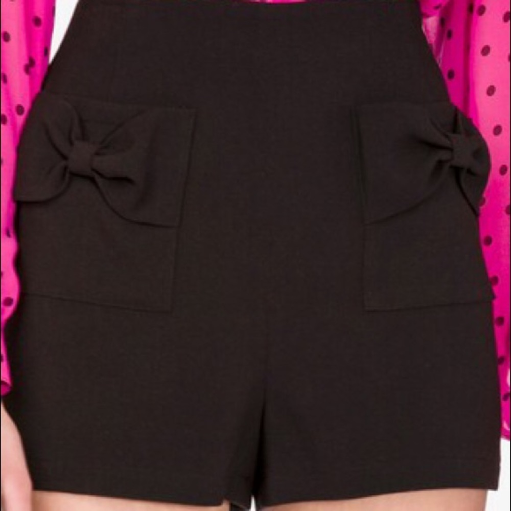 🔥 3FOR$20🔥 high waisted bow shorts black