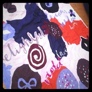 Kate Spade Candy themed scarf