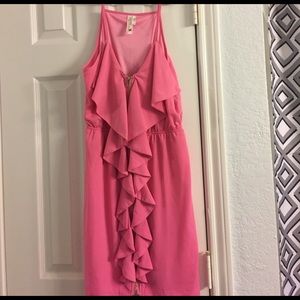Pink spaghetti strap dress
