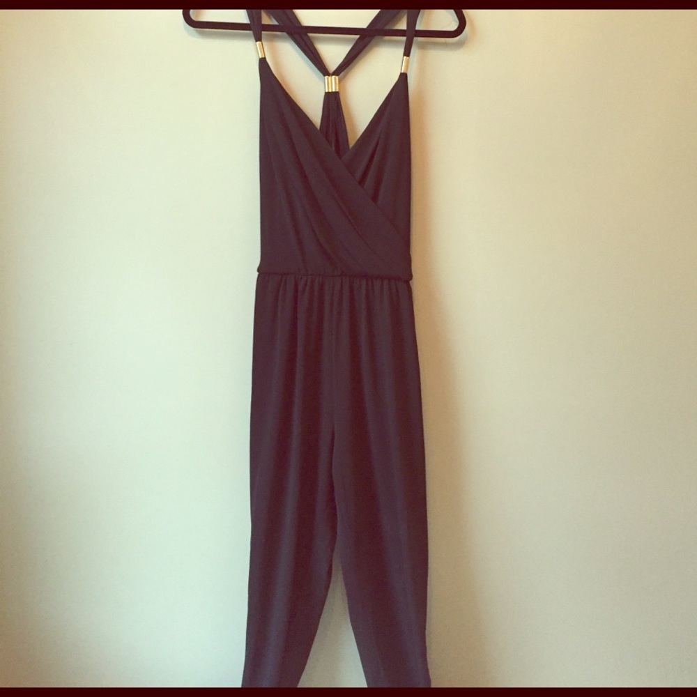 black jumpsuit