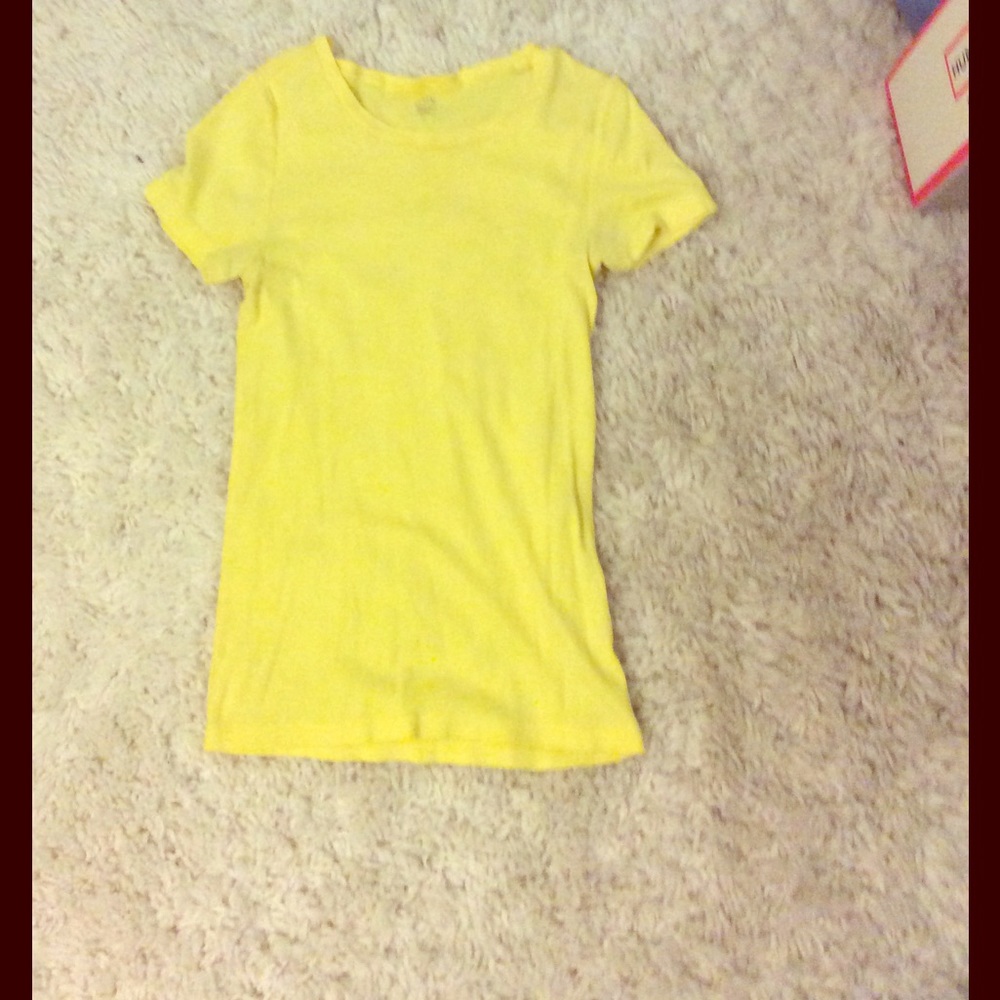 JCrew yellow shirt
