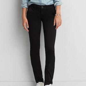 American Eagle Black Skinny Twill Pant