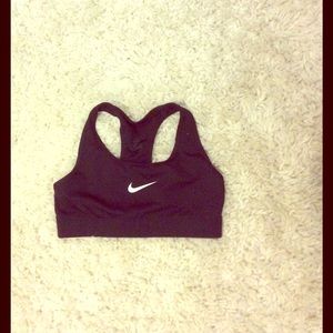 Nike black sports bra