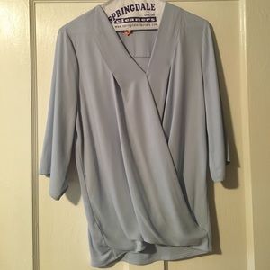 Pale blue silk shirt