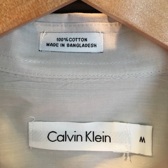 Calvin Klein light gray button down - Picture 2 of 3