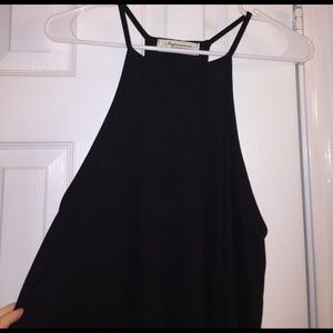Plain black dress