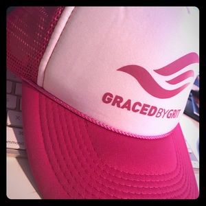 Hot pink trucker hat - Graced by Grit