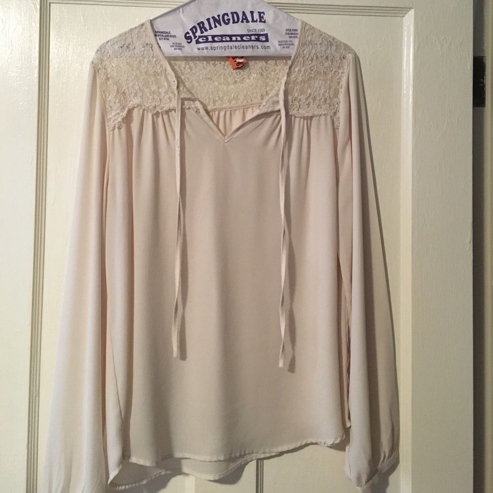 Cream blouse