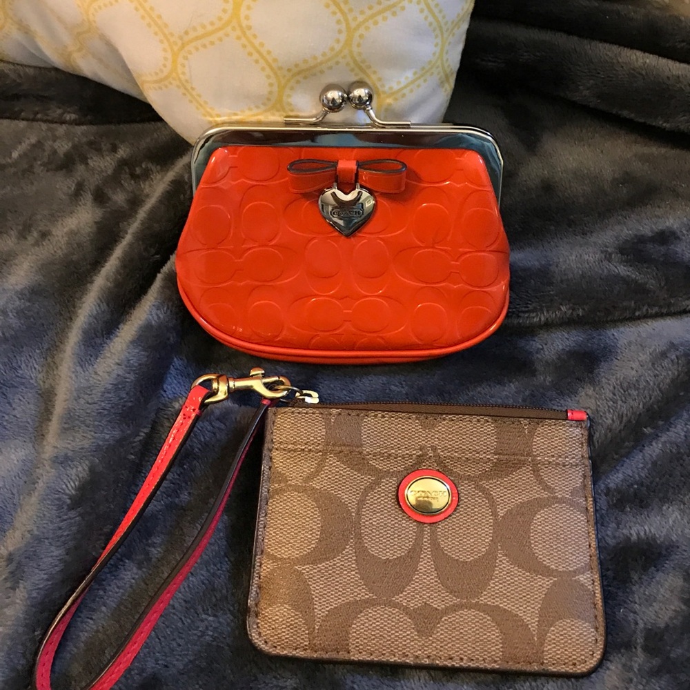 Coach coin pouch and little card holder