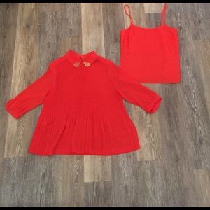 Ted Baker coral flowy shirt