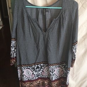 Size large tunic top