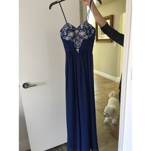 Beautiful blue prom dress
