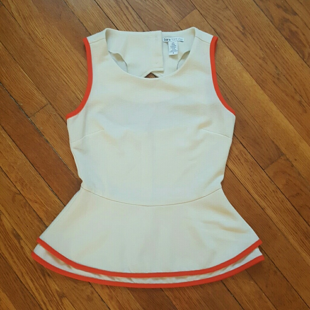 Bar III Front Row peplum top