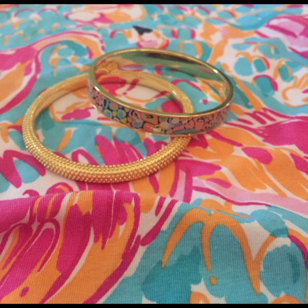 NWOT Lilly Pulitzer Gypsy Jungle Bangle set