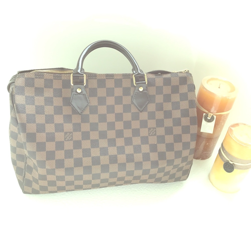 Authentic Louis Vuitton Speedy 35 Damier Ebene