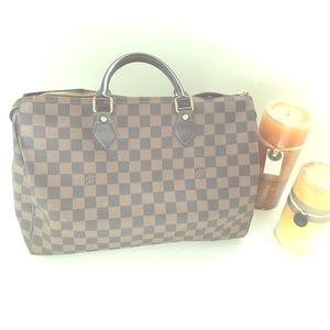 Authentic Louis Vuitton Speedy 35 Damier Ebene
