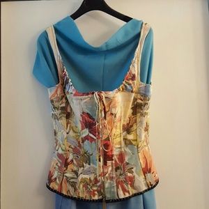 Roberto Cavalli zip up bustier