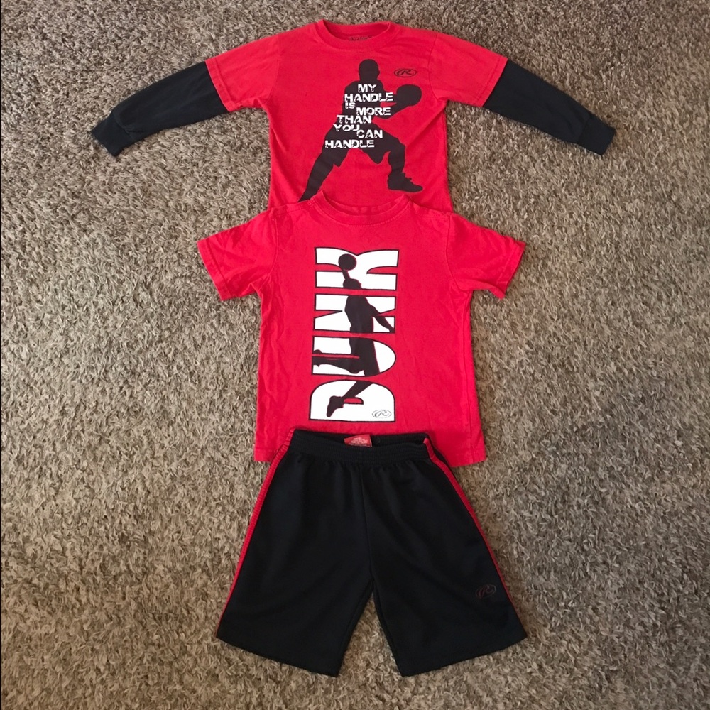 Rawlings Boys Matching Set (Shorts, LS & SS Shirt)
