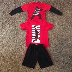 Rawlings Boys Matching Set (Shorts, LS & SS Shirt)