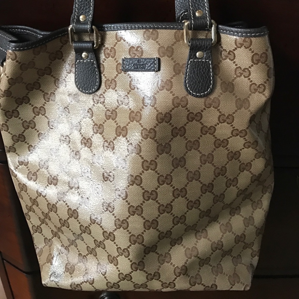 Gucci leather tote