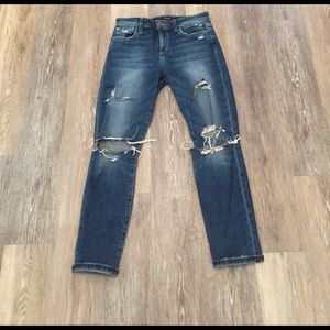 Distressed ripped Joe's jeans