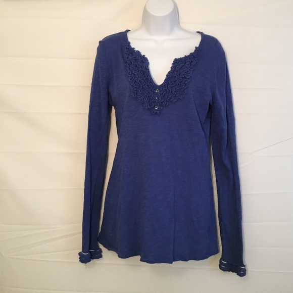 INC International Concepts Tops - 🎁INC size Large Ruffle Long Sleeve Top