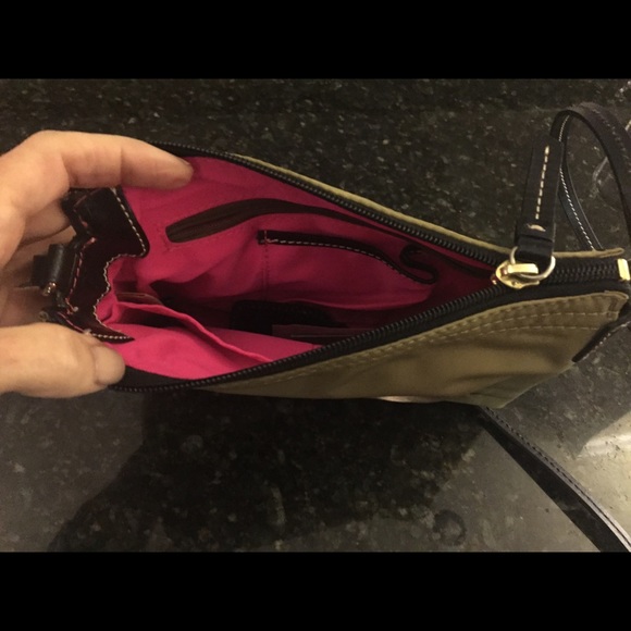 Dooney Bourke Nylon Leather Crossbody Pouchette - Picture 3 of 5