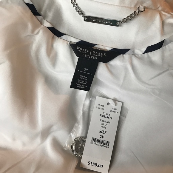 🌟WHBM fitted white blazer 🛍 - Picture 5 of 6