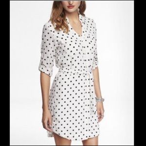 Express portofino polka dot dress Small