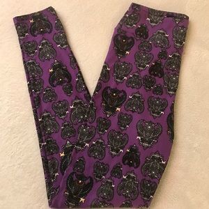 LuLaRoe purple owl leggings