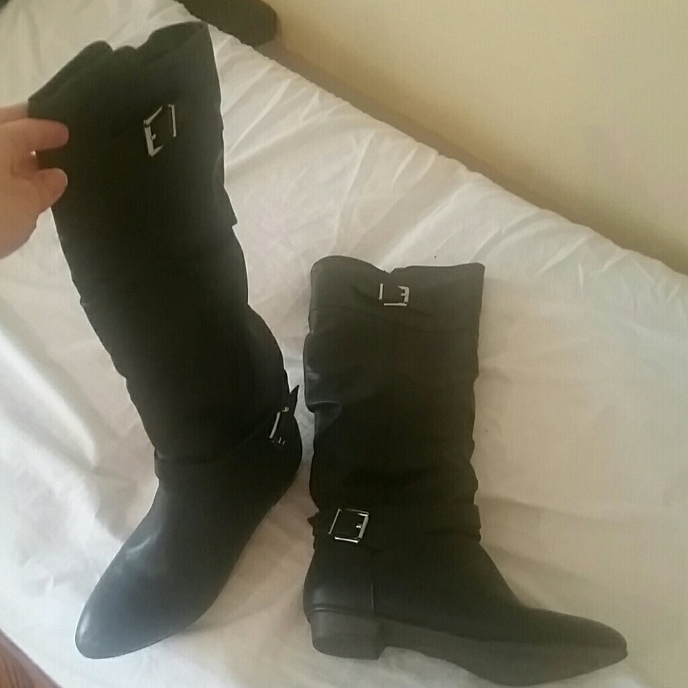 Macy's- Material girl black boots
