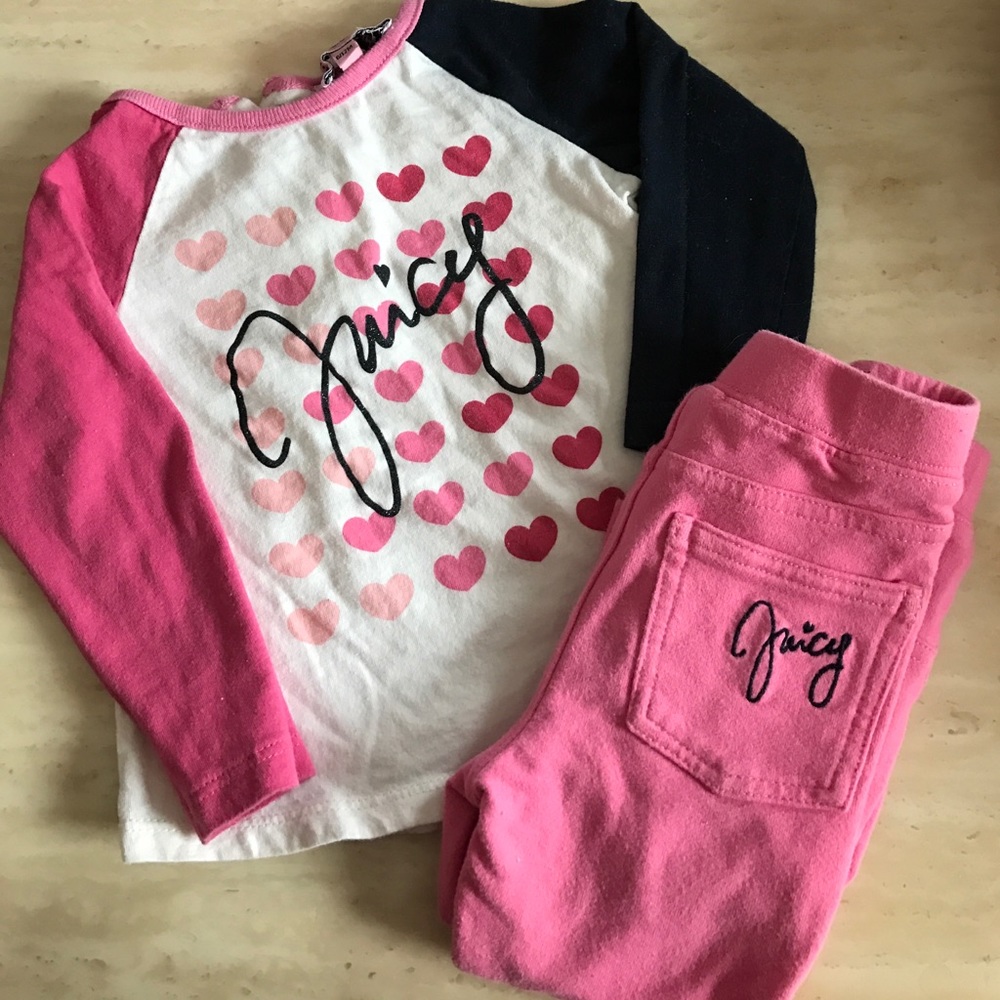 Girls Juicy Couture outfit 6/12 mo