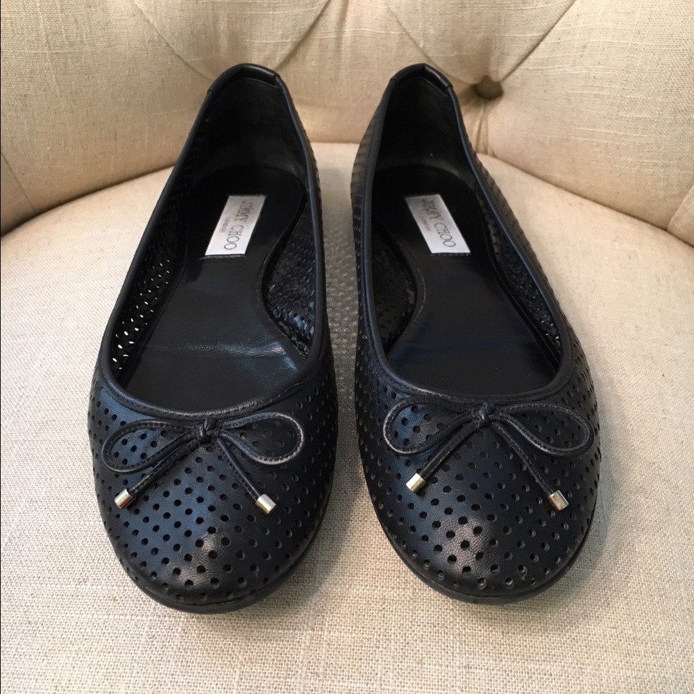 Jimmy Choo black flats
