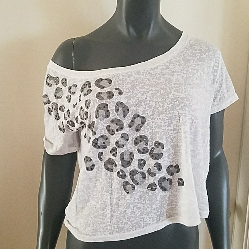 Leopard crop top