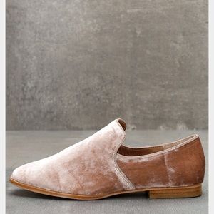 Blush Velvet Loafers