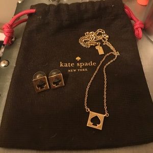 Kate Spade earrings and necklace