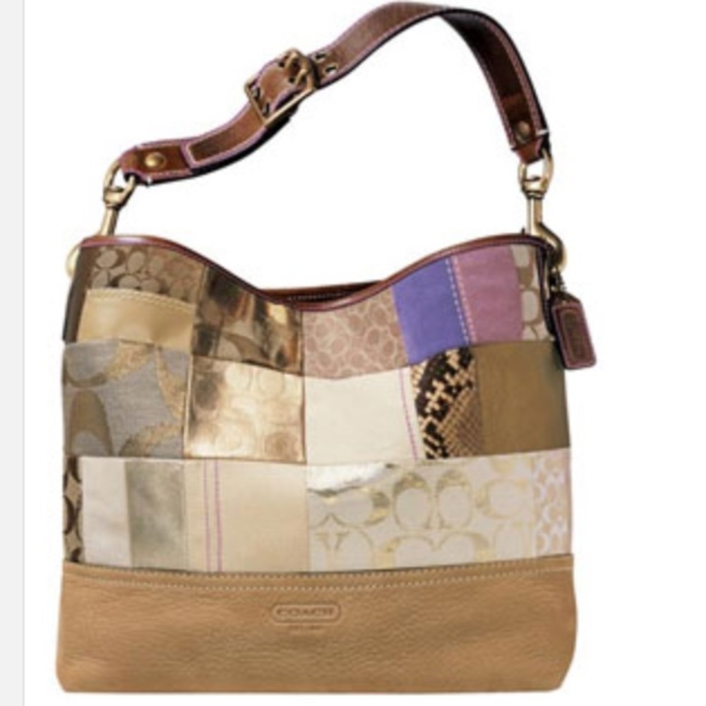 COACH  multicolor patchwork bag.