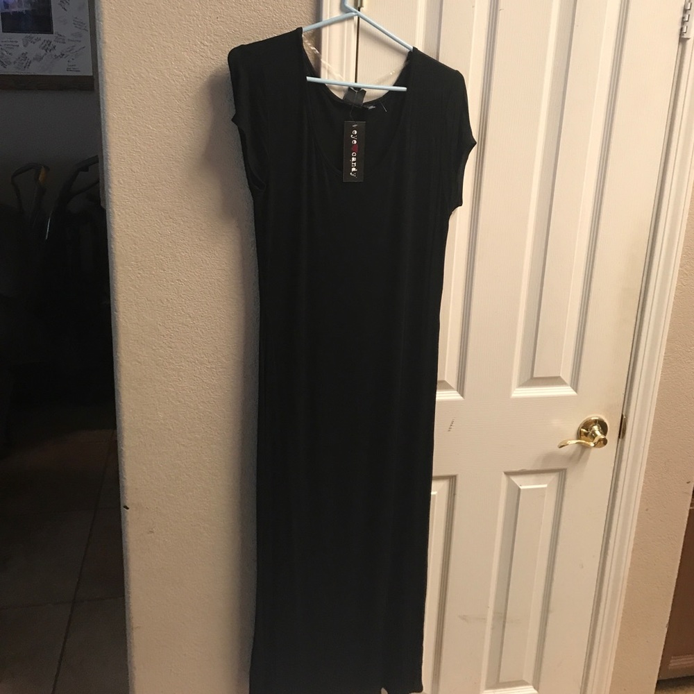 Two side slit maxi dress