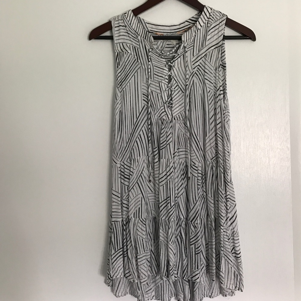 Anthropologie lace up top