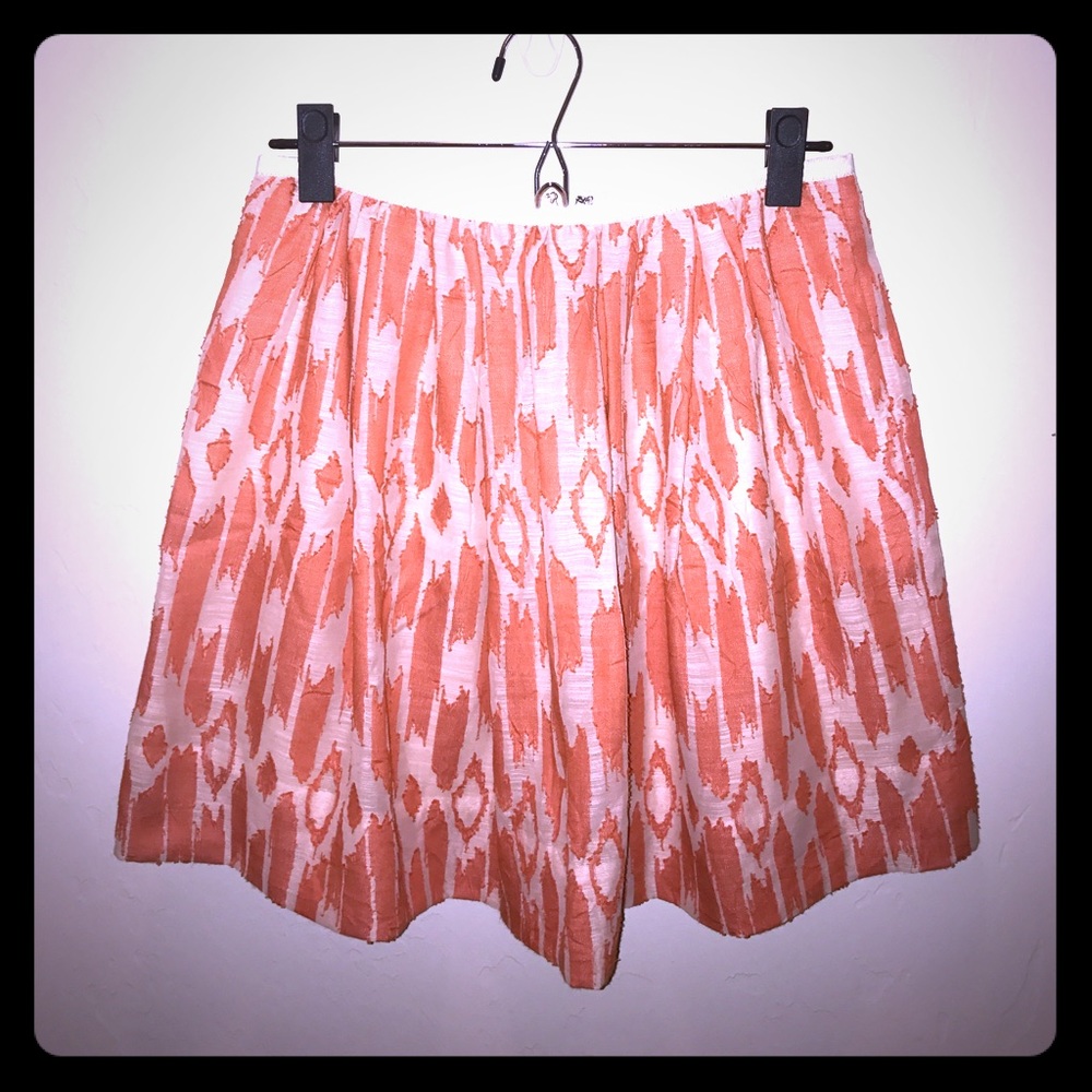 Women's J. Crew ikat a-line skirt.
