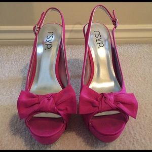 RSVP Hot Pink Heels size 9M - Very good condition!