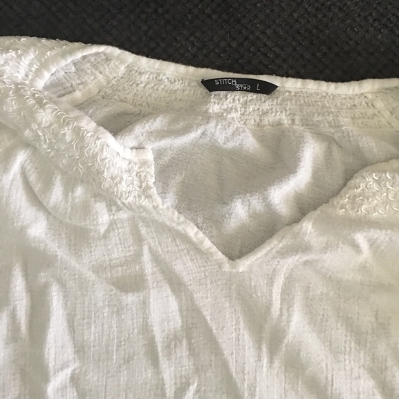 Girls size large white long sleeve top - Picture 4 of 4