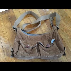 Corduroy Fossil 1954 purse