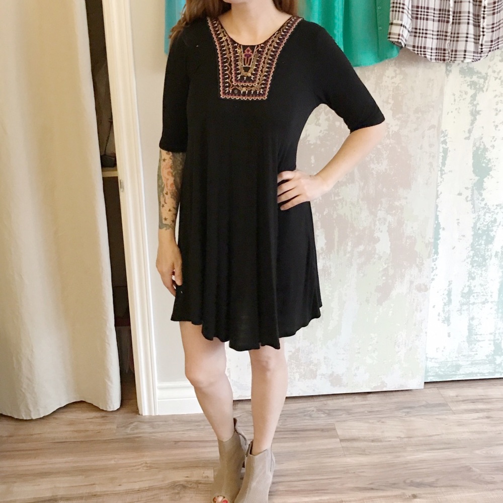 Beaded little black dress